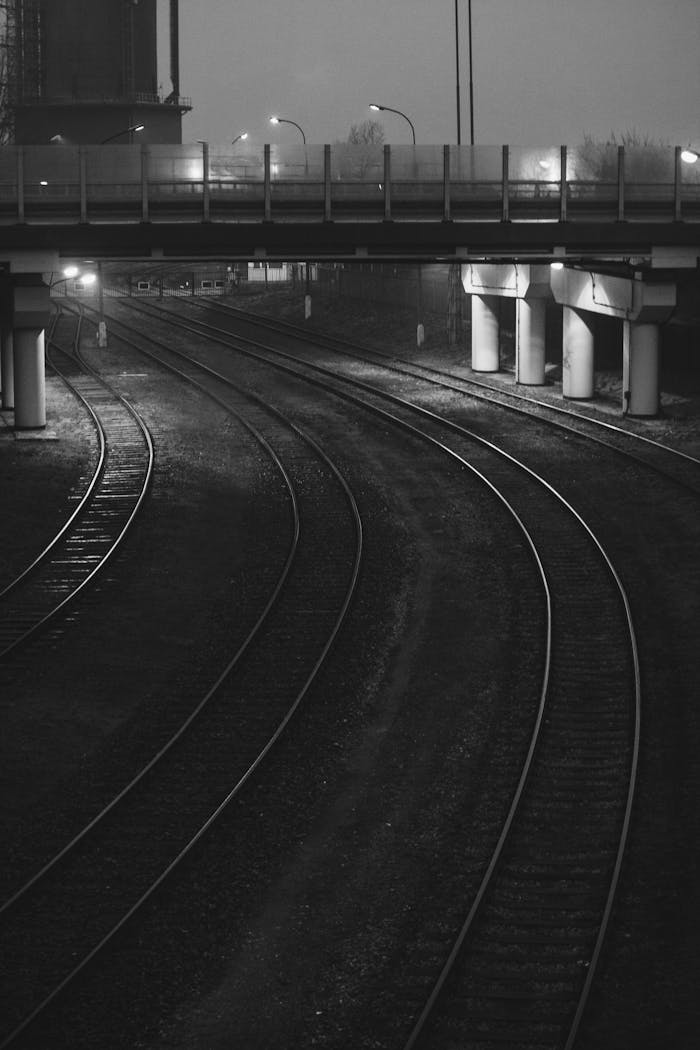 vintage railroad tracks bw.jpg